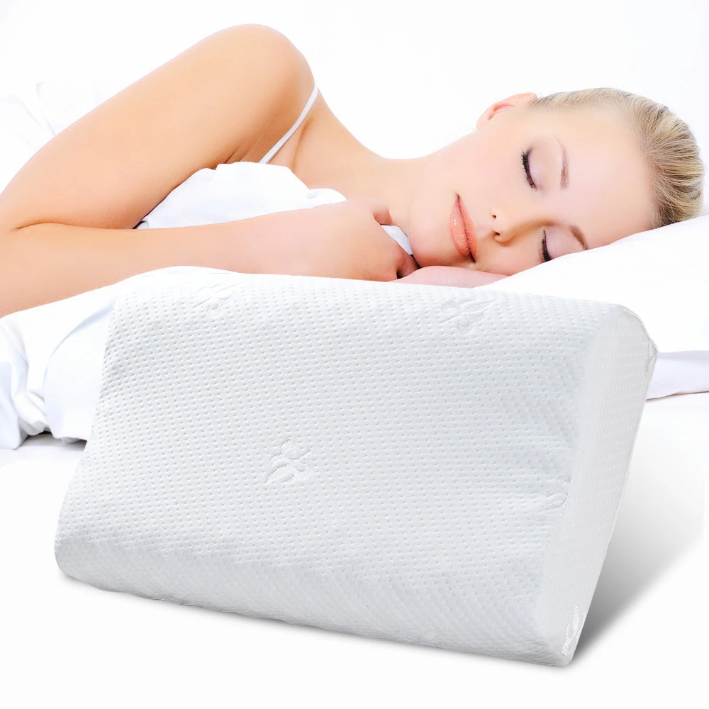 

Orthopedic Pillow Slow Rebound Latex Pillow Remedial Neck Protect Vertebrae Health Care For Sleeping Neck Pain Relief Cervical