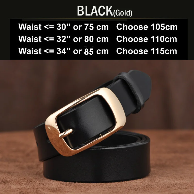 N17062GBlack Новые дизайнерские модные женские ремни из натуральной кожи брендовые ремни женский пояс с пряжкой необычные винтажные ремни для джинсов - Цвет: N17062GBlack