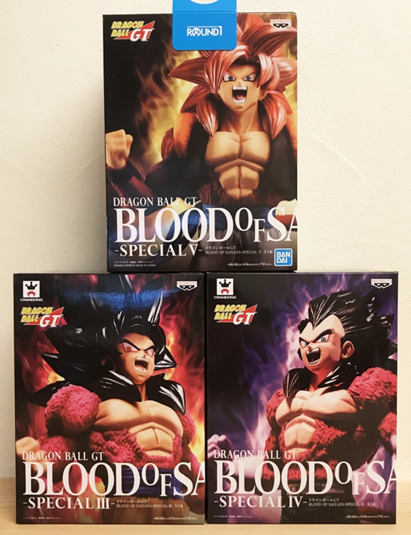 WSTXBD Banpresto Dragon Ball GT крови SAIYANS BOS специальный SSJ4 Goku Vegeta Gogeta игрушки Фигурки Модель Куклы Brinquedos