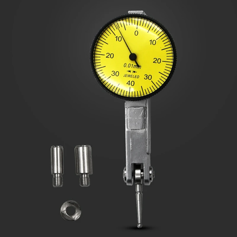 

1PC 0-0.8mm Dial Test Indicator Professional Dial Test Indicator Meter Tool Kit Precision 0.01mm Dial Gage Indicator