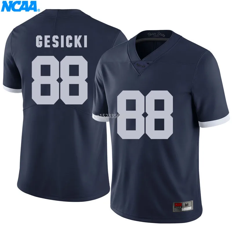 Новое поступление высокое качество Gesicki#88 Золотой#2 колледж Молодежная футболка Майки S-XXXL