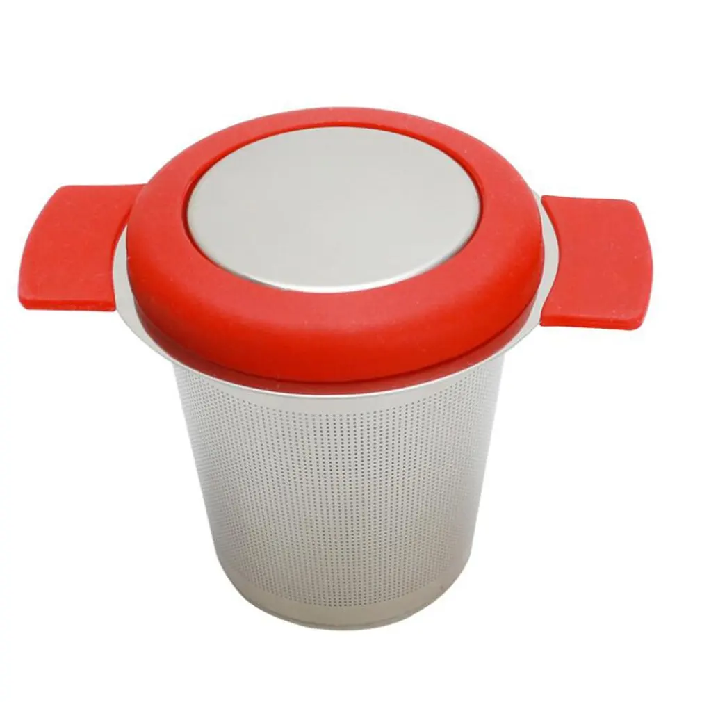 

304 Stainless Steel Silicone Handle Tea Compartment Tea Strainer Tea Filter Tea Leaking Tea Maker Portable