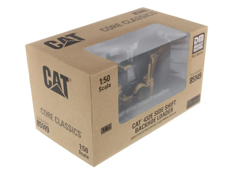 DM стиль Картер инженерный автомобиль CAT 432e 1: 50 копать Модель Погрузчика сплава игрушечный автомобиль 85149c
