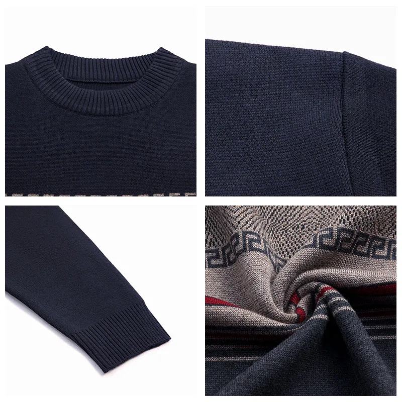 HIYSIZ бренд Pull Homme уличная одежда свитер Мужская одежда Осень Зима Модный Полосатый приталенный свитер с круглым вырезом для мужчин H3013