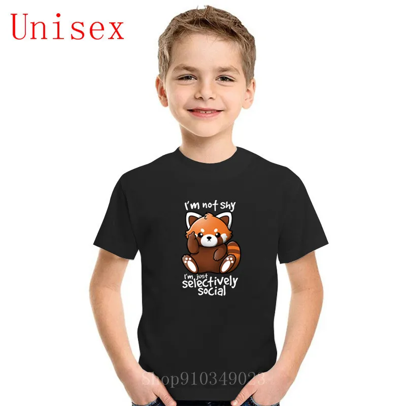 Селективно анти-социальная kawaii shy panda racoon последняя мода детская одежда забавная