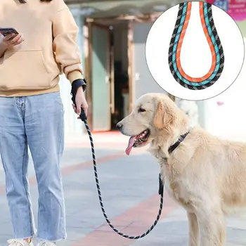 

1.2M Reflective Dog Leash with Comfortable Padded Handle Nylon Pet Running Tracking Rope Leashes For Medium Large Dog C42