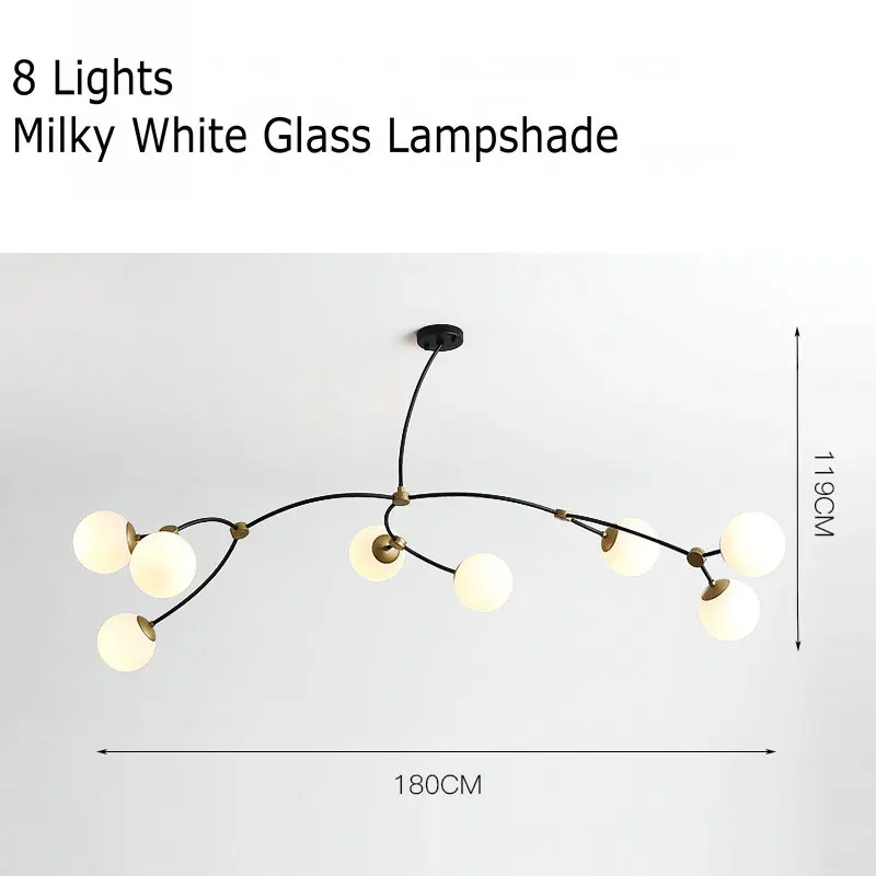 8 lights Современная Круглая Люстра для гостиной столовая коридор спальня светильник G4 светодиодный минималистичный роскошный подвесной светильник - Цвет абажура: 8 lights