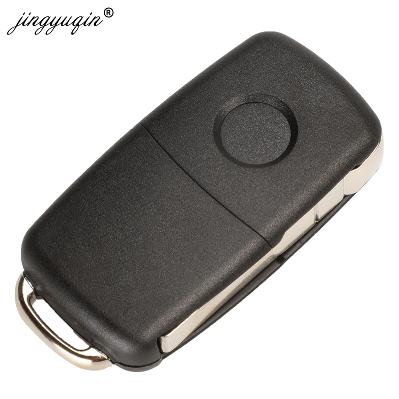 Jingyuqin 10x 폭스 바겐 폴로 세단 골프 6 passat b6 폭스 바겐 touran 보라 플립 키 5k0837202ad 434 mhz id48 원격 제어 자동차 키