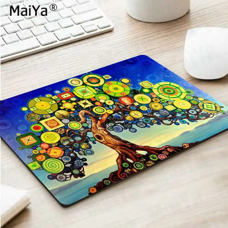 Maiya Подарочный коврик для мальчика дерево мечты геймер скорость мыши розничная маленький резиновый коврик для мыши большой коврик для мыши клавиатуры коврик