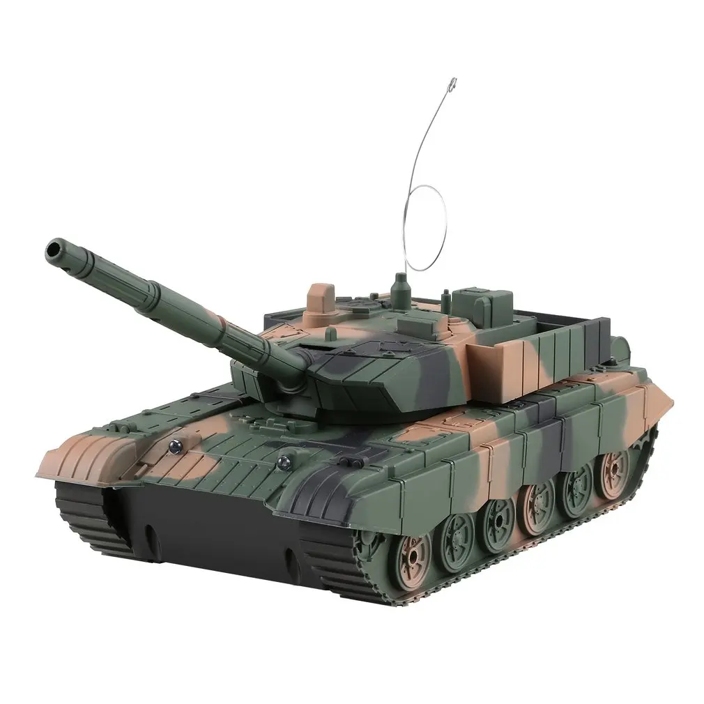 

1:20 RC Tank Toy Military Vehicle 4CH Remote Control Armored Tank Battle Tanks Turret Rotation Light & Music RC Model Kids Toy