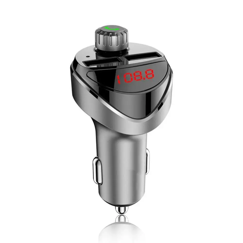 

Bluetooth FM Transmitter Hands Free Car Kit Car Styling MP3 Music Player TF Music 4.4A USB Charger FM Modulator