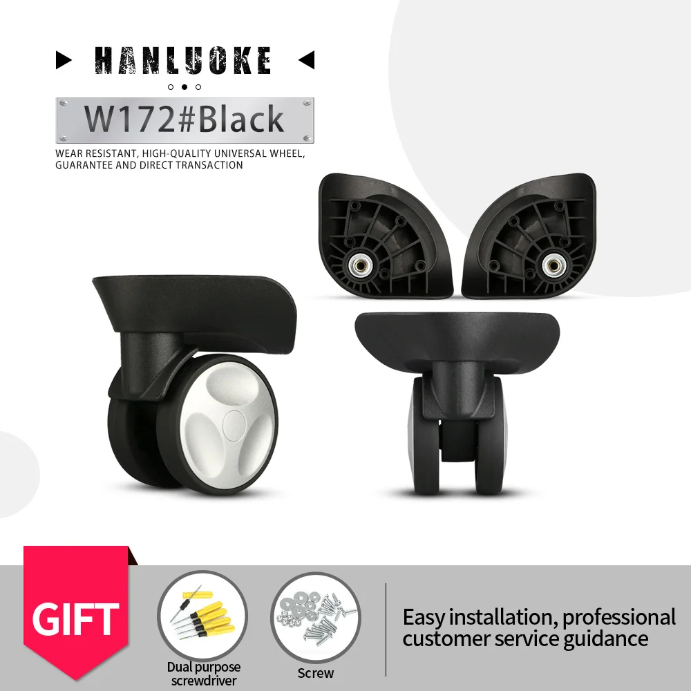 

Аксессуары для багажа HANLUOKE Red eogle L-H, универсальное колесо, шкив, сменный амортизирующий, 22 дюйма, 24 дюйма