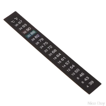 

10Pcs Aquarium Thermometer Dual Scale Fish Tank Liquid Temperature Tester Sticker Fahrenheit Digital LCD Display Adhesive Strip