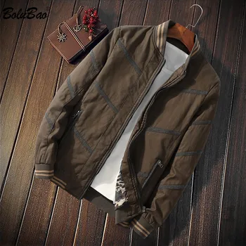 

BOLUBAO 2020 Men's Solid Color Jacket Autumn Winter Men High Street Trend Jacket Coat Fashion Wild Jackets Male Brand Clothing