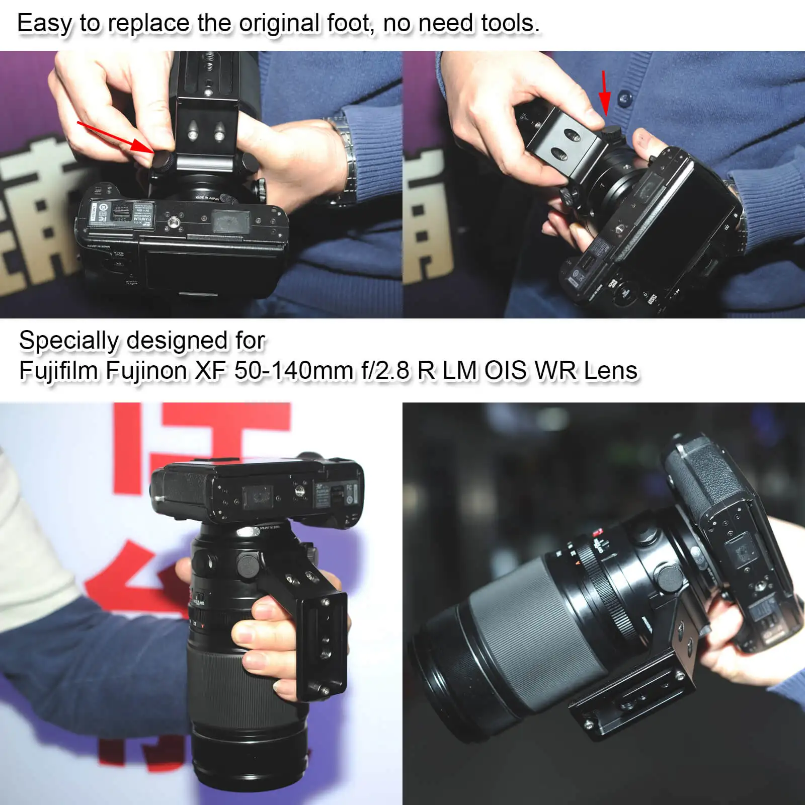 Сменное Крепление для штатива для объектива Fujifilm XF 50-140 мм f/2,8 R LM OIS WR объектив с быстроразъемной пластиной ARCA