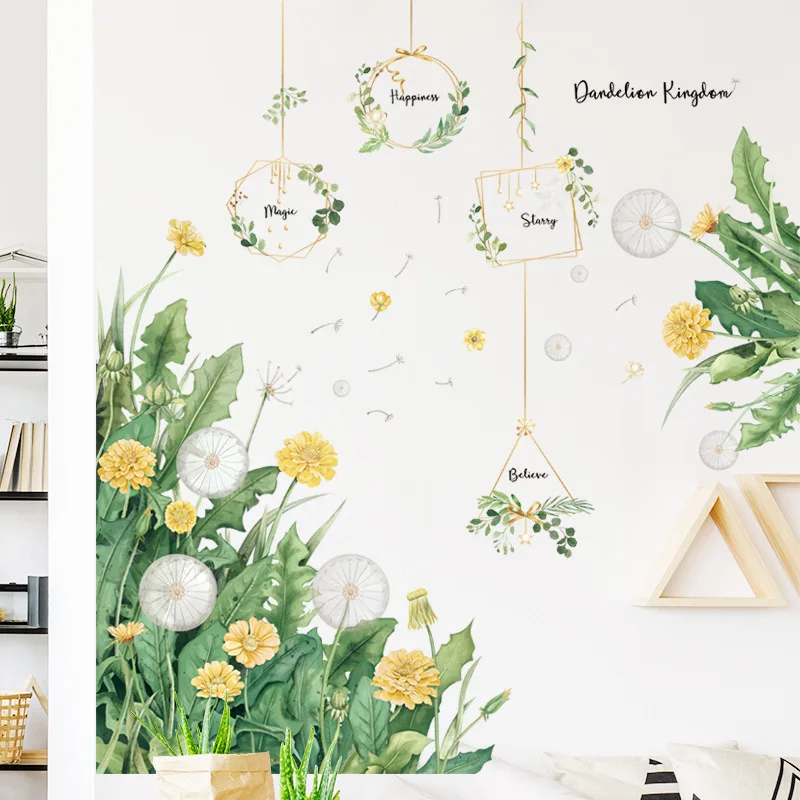 

Nordic Wall Stickers Sofa Living Room Background Decoration Aesthetic Room Door Paste Self Adhesive Warm Murals