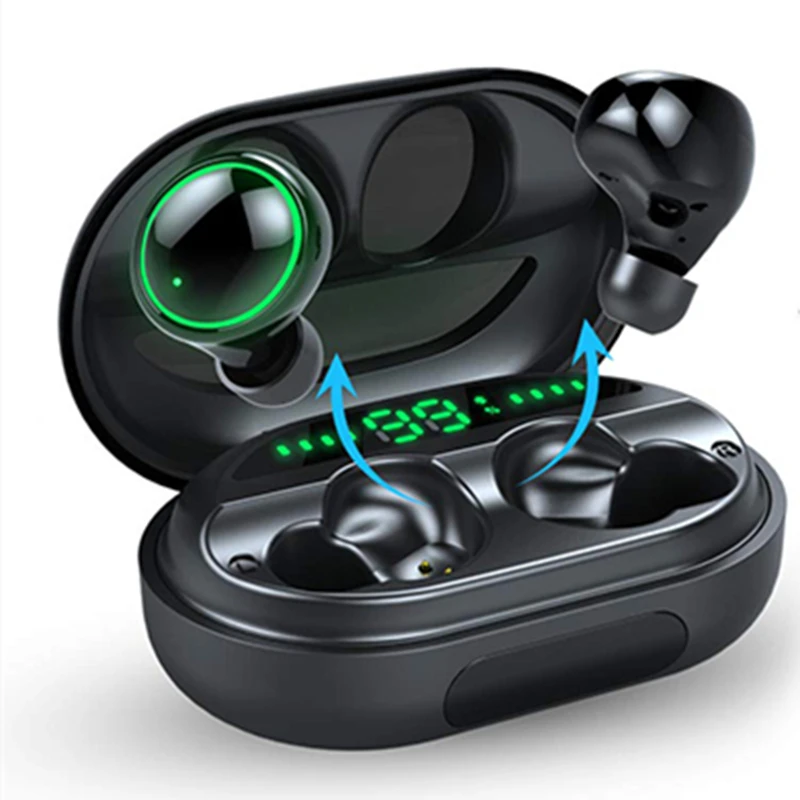 Bluetooth Earphone Led TWS 5.0 Earbuds Smart Waterproof Sport Earphones 8D Stereo HQ Music Wireless Earphones With Power Bank