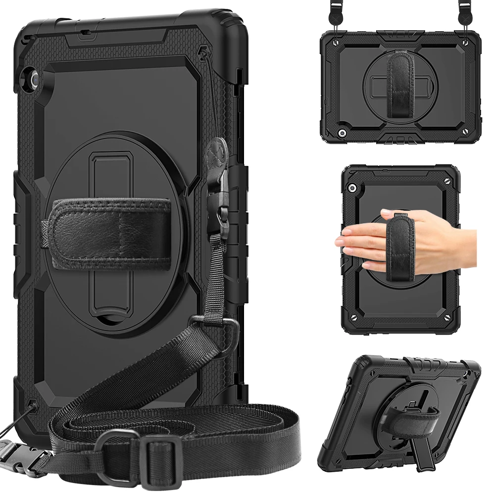 Чехол с поворотом на 360 градусов для планшета Funda Huawei Mediapad T5 силиконовый защитный