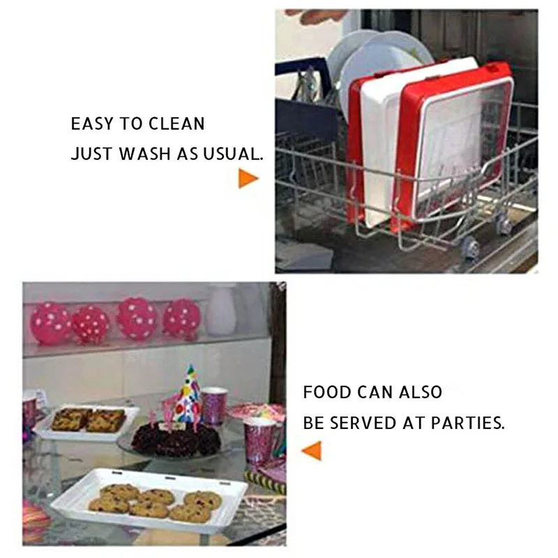 Food Preservation Tray Stackable Fresh Reusable Storage Container