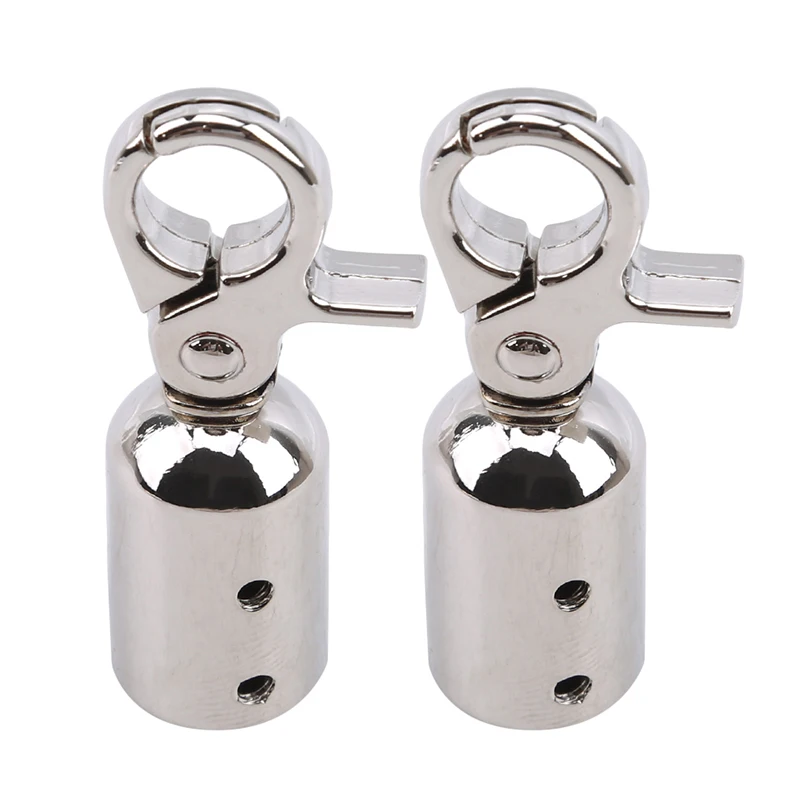 3 Colors DIY Useful Bag Dog Buckle Lobster Clasps Trigger Clips Snap Hook Durable Accessories 2pcs/lot - Цвет: Silver