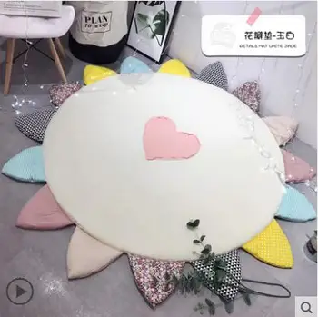 

Modern Round Carpet Computer Chair Mat Floor Mat For Kids Room Home Decor 3D Print Earth Planet Soft Carpets Anti-slip Rugs