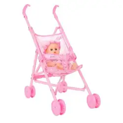 Игрушечная коляска детская мебель игрушки, детские куклы коляска складная с куклой на 12 дюймов кукла миниатюрная детская коляска игрушки