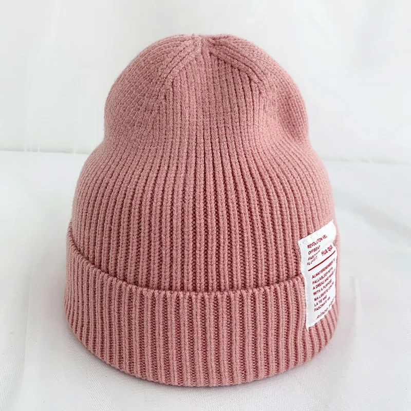 Стиль Популярные осенние и зимние теплые однотонные шапки с шерстью мужские и женские разноцветные шерстяные модные шапки - Цвет: 18