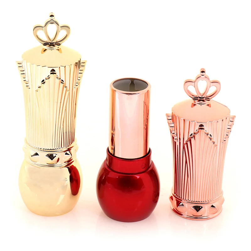 1Pcs Empty DIY Lipstick Tubes Crown Cap Makeup Cosmetic Container Bottle Tools 2 Colors