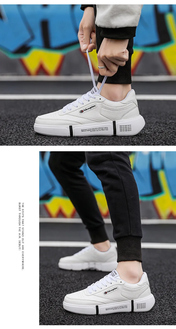 Весна и лето новые стильные Универсальные мужские кроссовки в Корейском стиле трендовая Белая обувь мужская Студенческая Повседневная обувь поколение