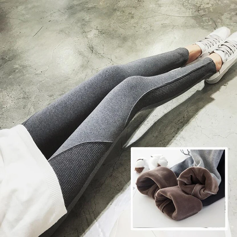 

warm women pants autumn winter skinny thick velvet leggings casual cotton Trousers High waist pencil Pants For Women leggings