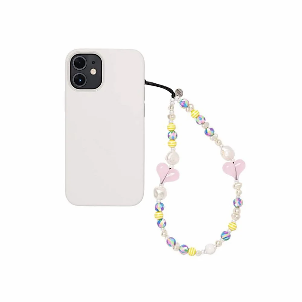Чехол для iPhone, подвесной шнур, модные летние яркие бусины, ремешки на  цепочке для женщин и девушек, богемный жемчужный шнур в форме сердца