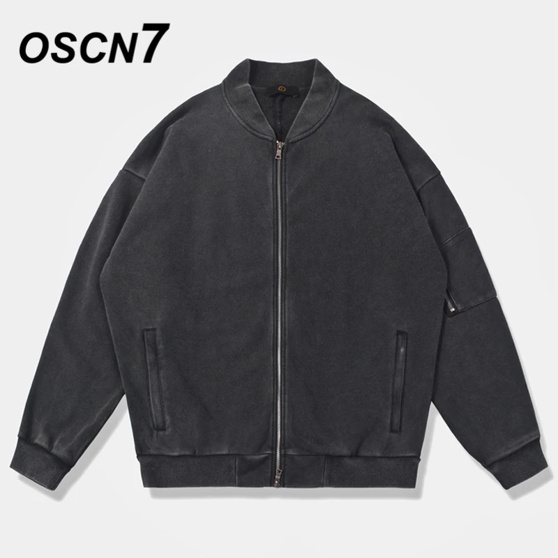 

OSCN7 Hip Hop High Street Oversize Jackets Men 2019 Fall Retro Japanese Streetwear Loose Casual Women Jackets Coat 2621