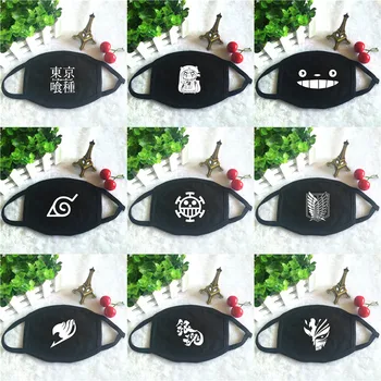 

Korean Pop Anime Mask Winter Warm Mouth Fabric Mask Dust Mask Cartoon Face Dustproof Cotton Anti Reusab cotton mask