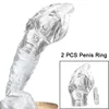 Penis Enlargement Condom Reusable Cock Ring Delay Ejaculation Penis Sleeve Extender Intimate Goods Adult Sex Products 1