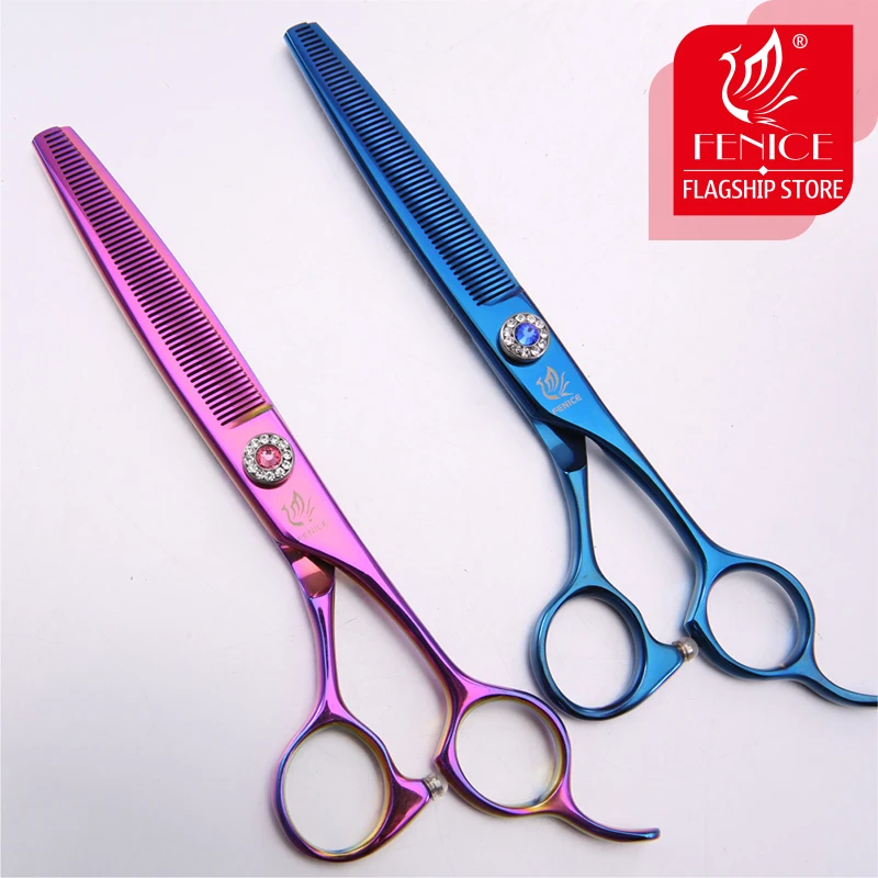 

Fenice 6.5 inch pet scissors dog grooming scissors thinning scissors shears for dogs & cats animal hair  noyczki