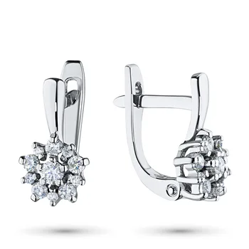

Earrings in white gold with diamonds e0901sg10177200