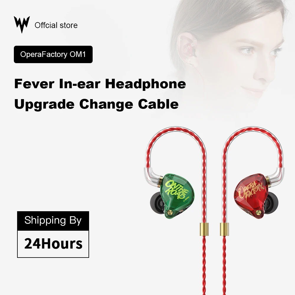 OM 100 Original kulaklik wired earphones 3.5mm In Ear Earphone micphone With 2pin replacement cable For Samsung Xiaomi IOS
