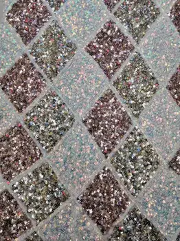 

nice looking sequins tulle mesh lace fabric with good quality SYJ-98522 for party dress