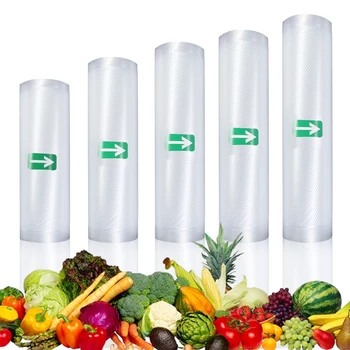 

Household Food saver Vacuum bag Storage Bags 12/15/17/20/22/28/30/32*500cm Keep Food Fresh Vacuum Sealer Packaging Rolls
