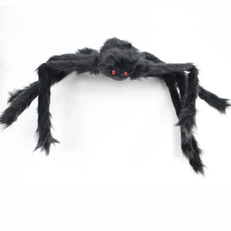 Гнущийся искусственный паук Большой плюшевый черный/красочная кукла Хэллоуин ужасная хитрая игрушка бар хаунт дом реквизит декоративные