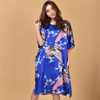 

Robe Sleepwear Summer Lounge Robe Pyjama Women nightwear Home Clothing Bathrobe Nightdress Home Gown sexy Sleepwear Nightgowns