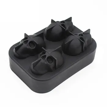 

Creative Whisky Wine Silicone 3D Ice Ball Cube Tray Skull Shape Mold Chocolate Baking Party Biscuit Cake Chocolate Maker Mould