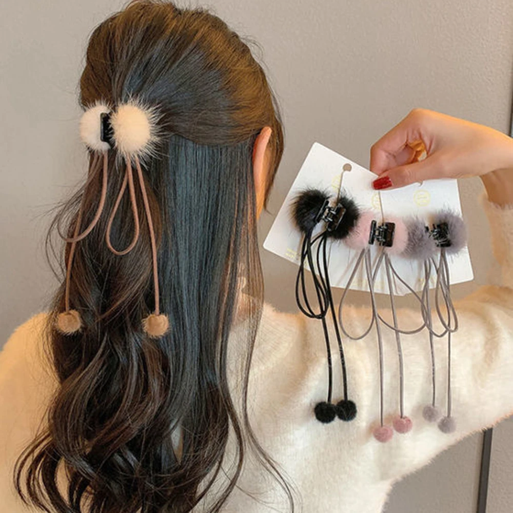 New Cute Tassel Ball Hair Claw For Women Girls Hairclip Bangs Hairgrips  Back Head Top Clip Hairpin Hair Accessories Hair Clips|Women's Hair  Accessories| - AliExpress