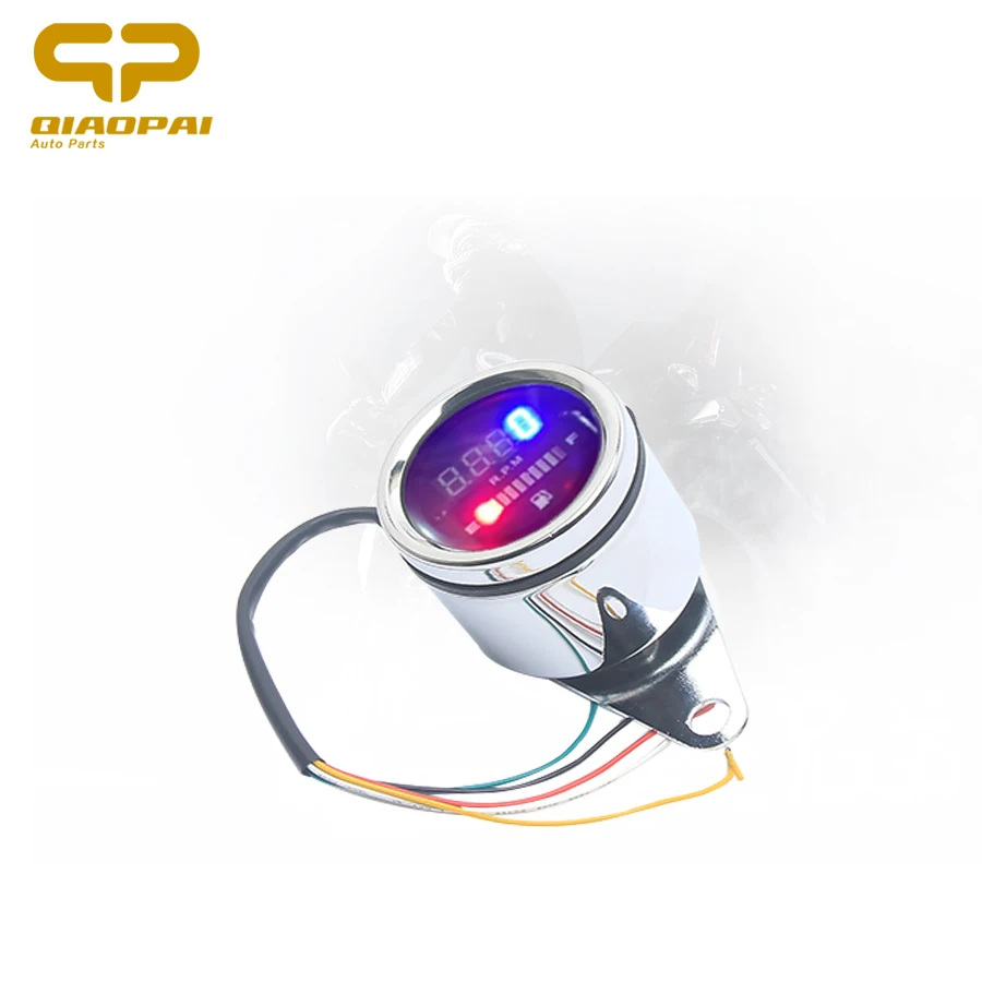 

Universal Motorcycle Modified Digital Tachometer RPM Speedometer With Oil Gauge 12V LED Electronic Instrument For Honda Suzuki