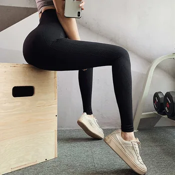 

Women High Waist Leggings Slimming Seamless Compression Fit Tummy Control Stretch Female Thin Training Workout Running Leggings