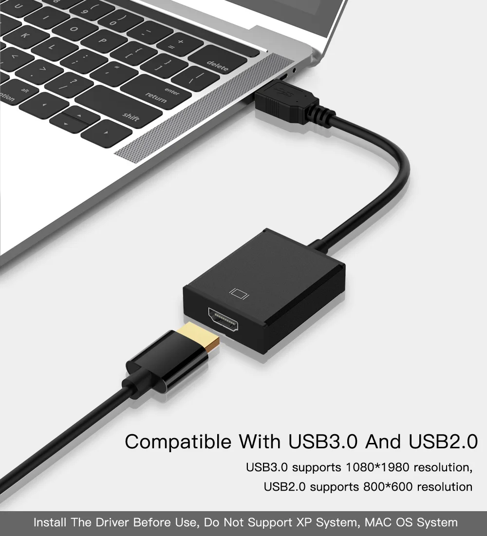 1080P USB 3,0 к HDMI адаптер внешняя видео карта Multi touch монитор аудио-видео конвертер кабель для Windows 7/8/10