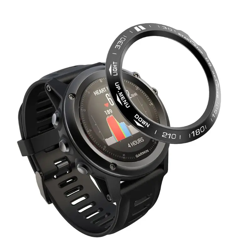 Metal Bezel Ring Cover Dial Scale Speed Protective Case for Gar-min Fenix 3 Kit