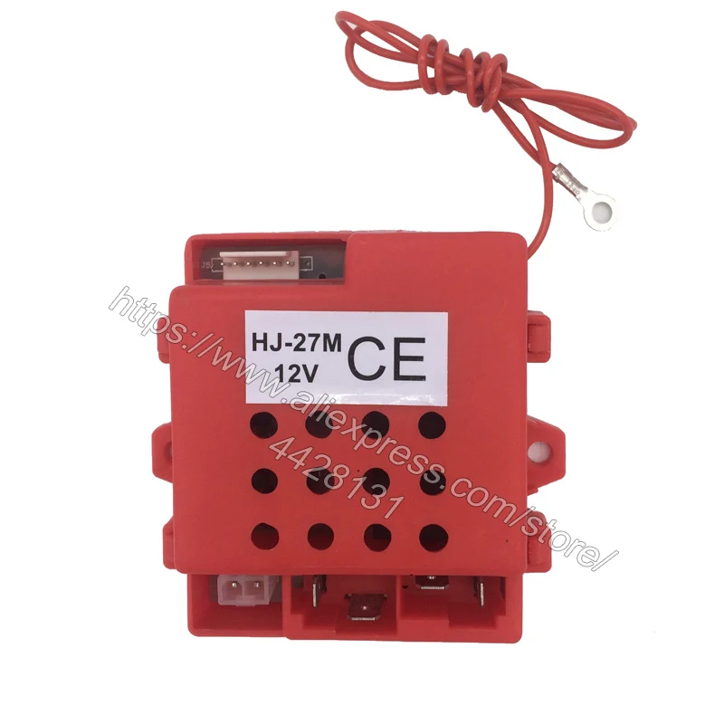 HJ-27M-12V Детский электромобиль с дистанционным управлением 27 МГц, детский автомобильный универсальный пульт дистанционного управления, игрушечный Автомобильный контроллер, радиопередатчик - Цвет: HJ-27M-12V