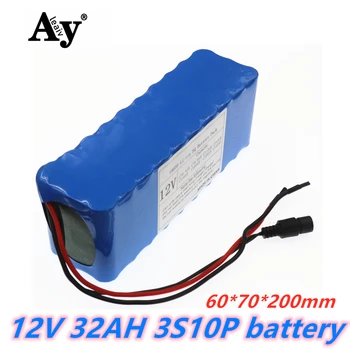 

2020 NEW High Quality 18650 3S10P 12.6V 32AH Rechargeable Portable Lithium-ion Battery DC 12V 32000mAh With BMS battery pack
