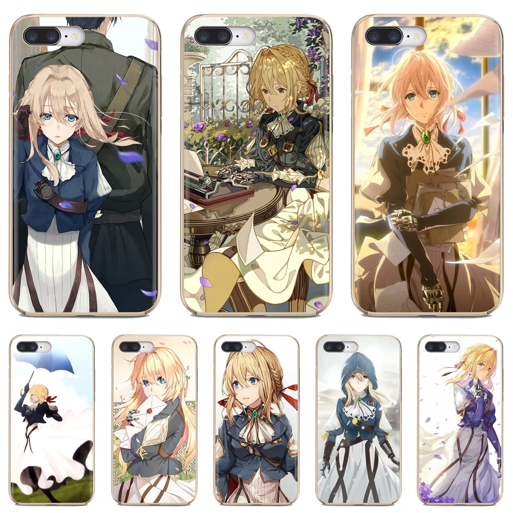 Phone Case Slim Silicone Transparent Cover Violet Evergarden For Xiaomi Mi A1 A2 A3 5X 6X 8 9 9t Lite SE Pro Max Mix 1 2 3 2S | Мобильные